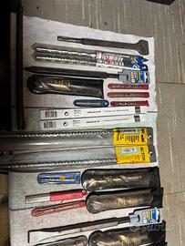 Lotto Punte per Tassellatore e Scalpelli Muro