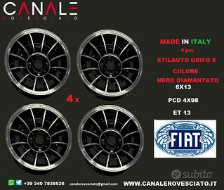 Cerchi in lega 13 GRIFO 6x13 4x98 fiat 124 127 x19