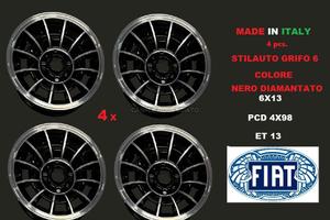 Cerchi in lega 13 GRIFO 6x13 4x98 fiat 124 127 x19
