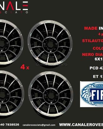 Cerchi in lega 13 GRIFO 6x13 4x98 fiat 124 127 x19