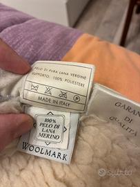 Lana merino coprimaterasso matrimoniale