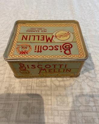 Scatola di latta di biscotti MELLIN