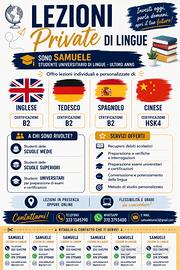Lezioni inglese, tedesco, spagnolo cinese
