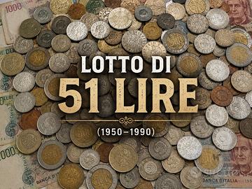 LOTTO 51 LIRE ITALIANE (1950-1998)