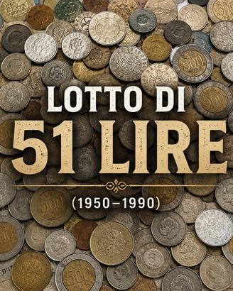 LOTTO 51 LIRE ITALIANE (1950-1998)