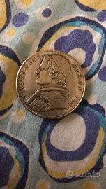 5 lire 1870 stato pontificio in argento