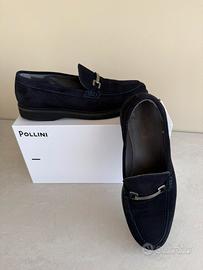 Mocassino pollini uomo blu