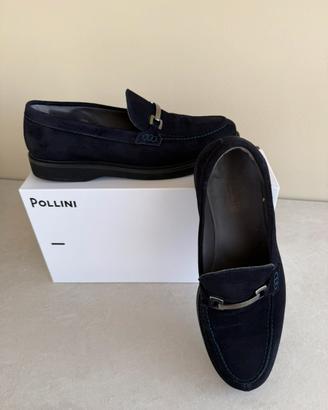 Mocassino pollini uomo blu