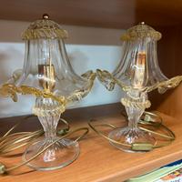 Lampade da comodino in vetro di Murano