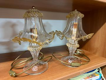Lampade da comodino in vetro di Murano