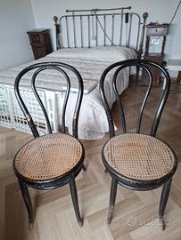 Set 2 sedie vintage in stile Thonet, anni 70'
