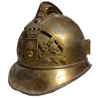 ELMETTO CASCO POMPIERE FRANCESE RAME ANNI '40 WW2