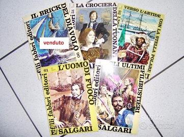 SALGARI 4 libri anni '60 - Collana Tigri e Corsari