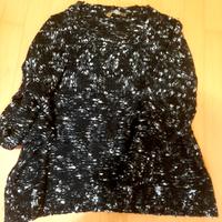 Maglioncino Combipel  donna L – nero/bianco “sale 