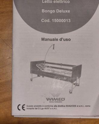 letto ortopedico elettrico piu accessori in blocco