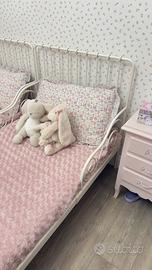 Coppia di letti allungabili ikea con materasso