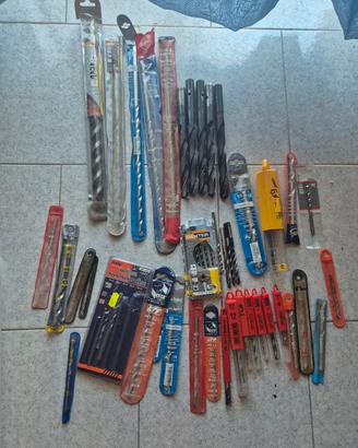 punte da trapano per muro e cemento