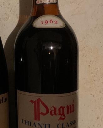 Vino chianti classico Pagni 1962