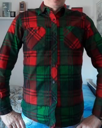 Fishbone camicia flanella