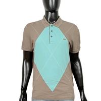 Lacoste Polo Fantasia Rombi Beige Taglia M