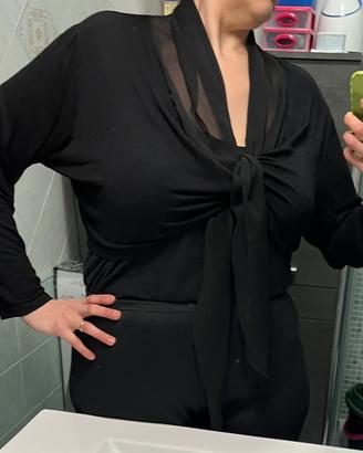 Coprispalle bolero tulle nero tg62/64IT come nuovo