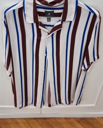 Camicia estiva a righe uomo