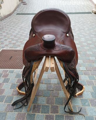 sella americana mis.16 + accessori 