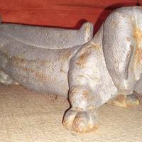 bassotto in ghisa vintage fermaporta 