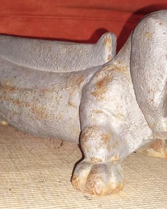 bassotto in ghisa vintage fermaporta 