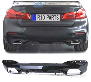 DIFFUSORE BMW G30 G31 LOOK M-PERFORMANCE NERO LUCI