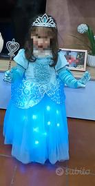 costume vestito carnevale principessa delle luci 