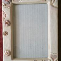 Thun portafoto in ceramica decoro primule