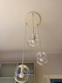 Lampadario a 3 sfere per cucina