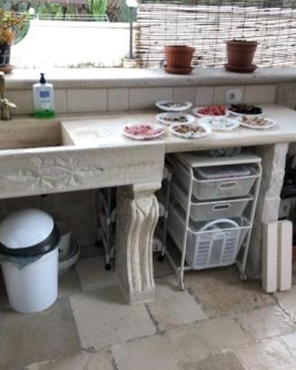 Lavorati di pietra (lavabi e piani cottura)