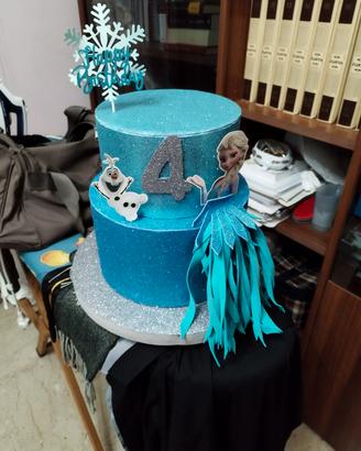 Torta scenografica Frozen