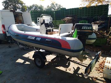 gommone selva 4.10 MT motore 2t ,35cv