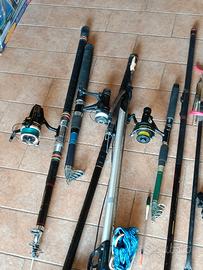 canne da pesca e tutto il materiale per la Pesca 