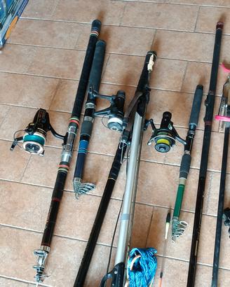 canne da pesca e tutto il materiale per la Pesca 