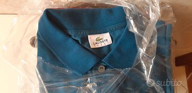 Polo Lacoste blu avio