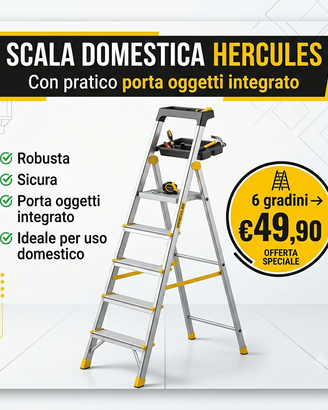 Scala  con Porta Oggetti – 6 gradini