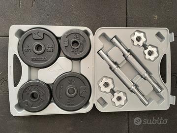 Manubri Domyos Decathlon 20 kg con valigetta