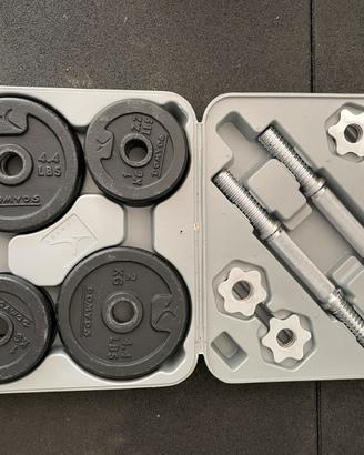Manubri Domyos Decathlon 20 kg con valigetta