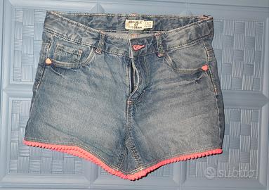 Jeans corti bambina 6/7 anni