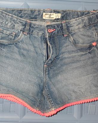 Jeans corti bambina 6/7 anni