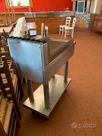 Piastra zanussi fry top a gas