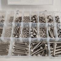 Assortimento bulloneria inox 480pz viti dadi piane
