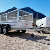 Carrello rimorchio auto doppio asse