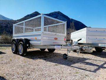 Carrello rimorchio auto doppio asse