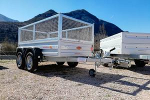Carrello rimorchio auto doppio asse