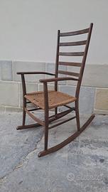 sedia a dondolo antica